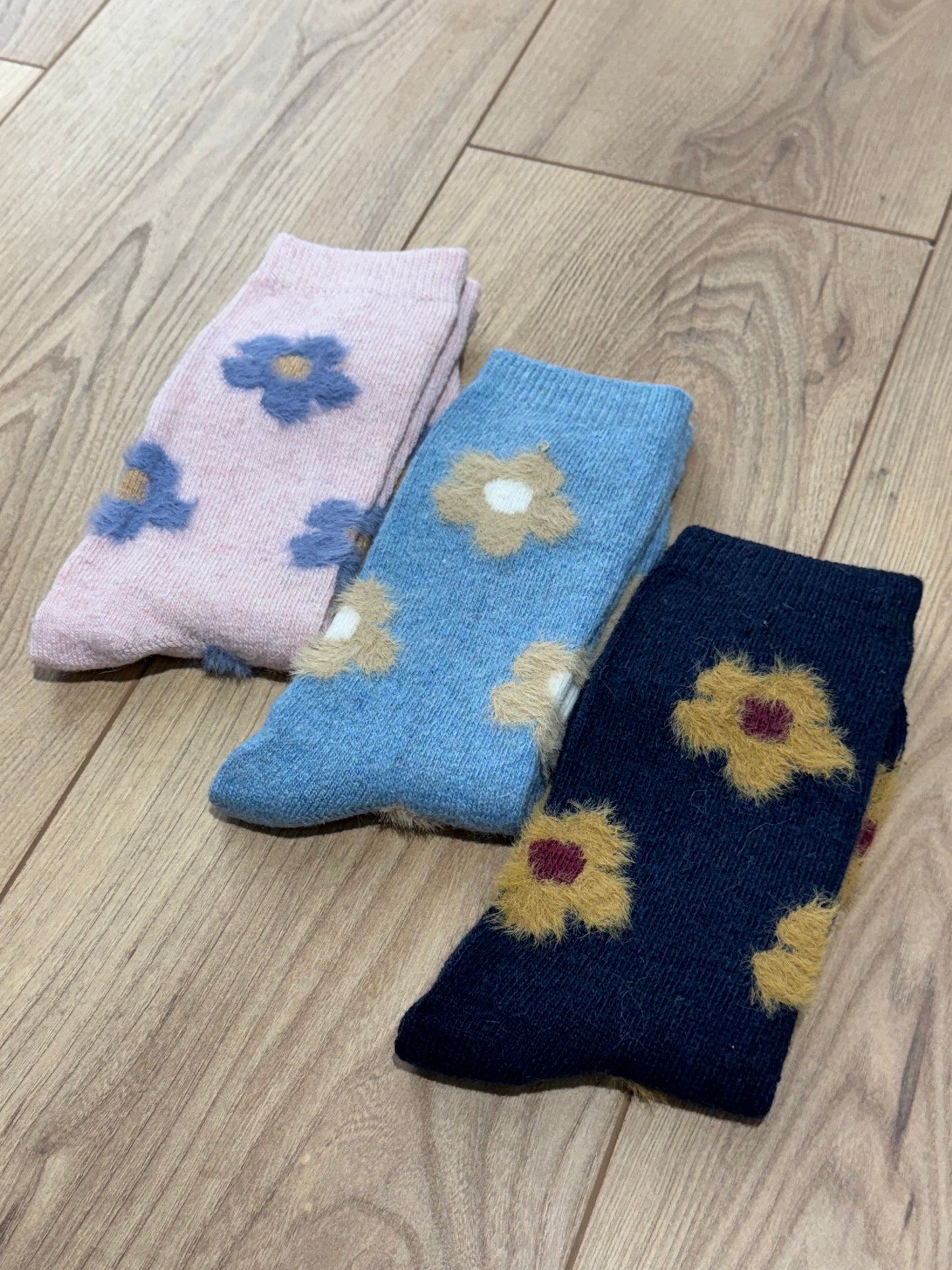 Chaussette à motif Laine et cachemire - 8 Coloris