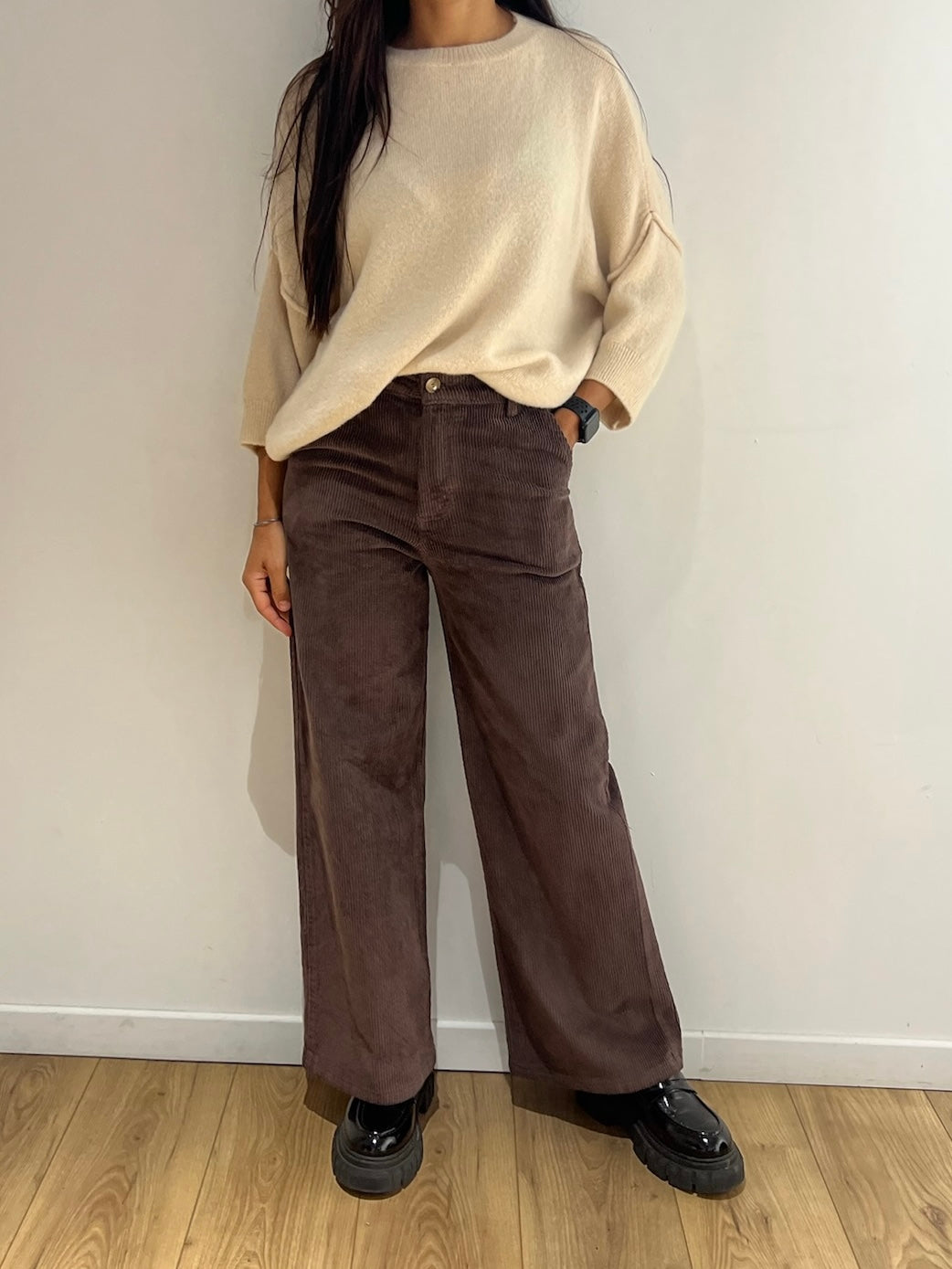 Pantalon Velours Côtelé coupe cheville - 3 Coloris