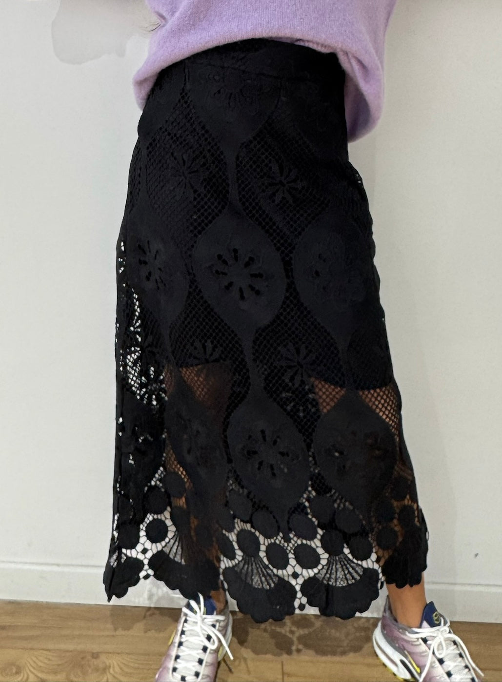 Jupe dentelle - 2 coloris