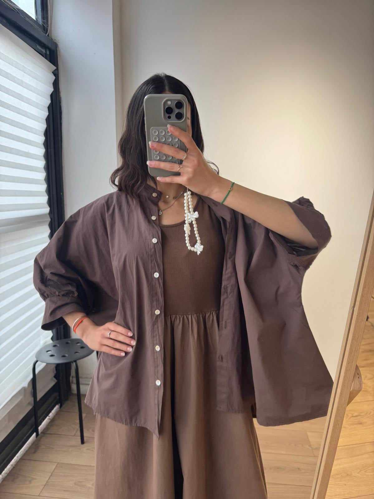 Robe + Chemise 100% coton - 4 Coloris