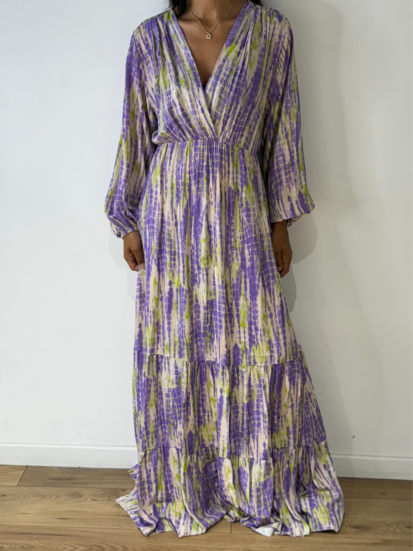 Robe longue légère en soie végétale Tie and Dye - 5 Coloris
