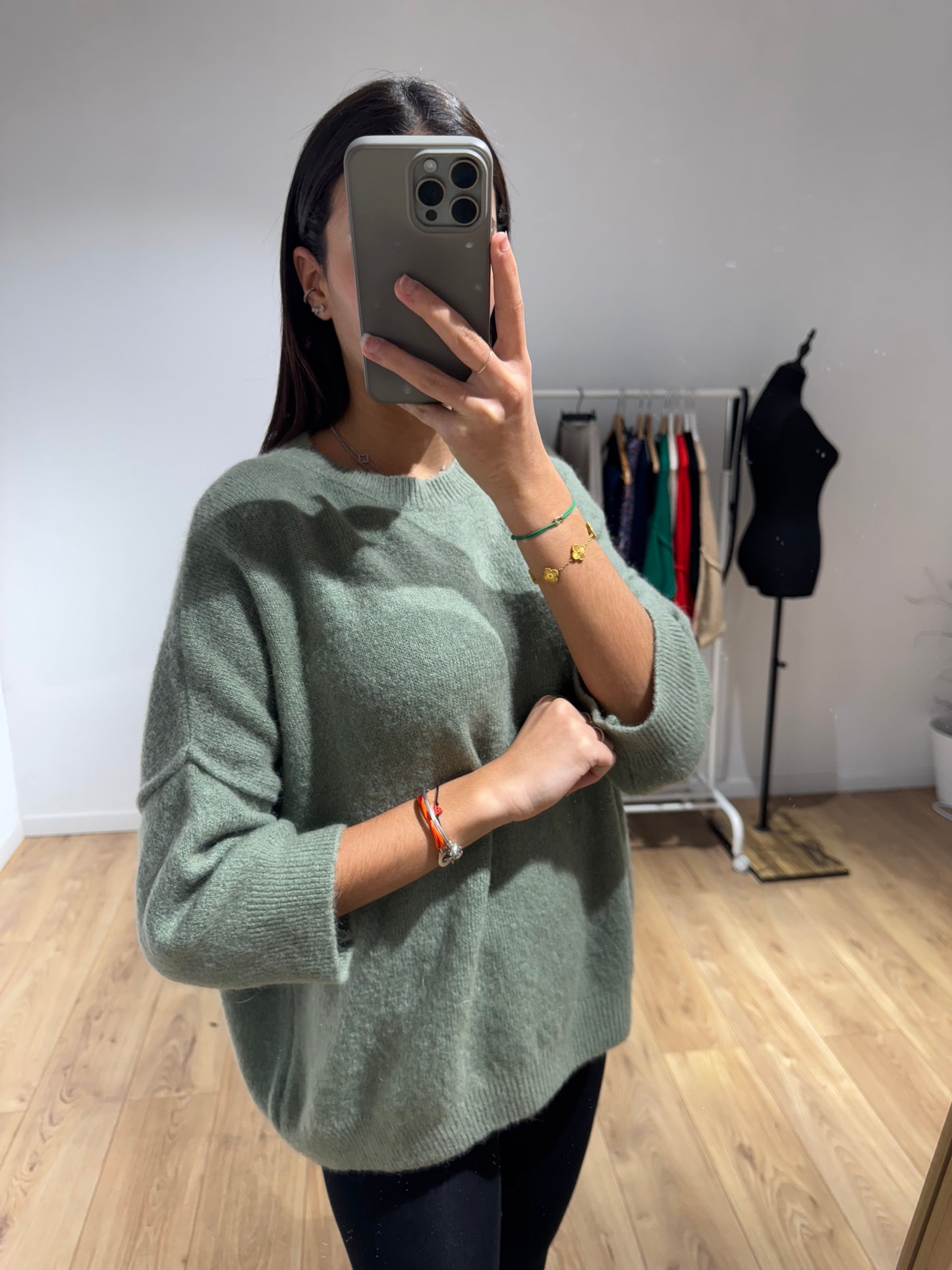 Pull Alpaga et Laine - Manche 7/8