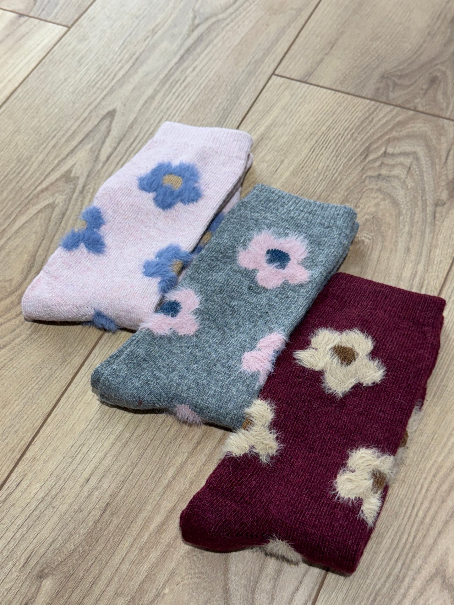 Chaussette à motif Laine et cachemire - 8 Coloris