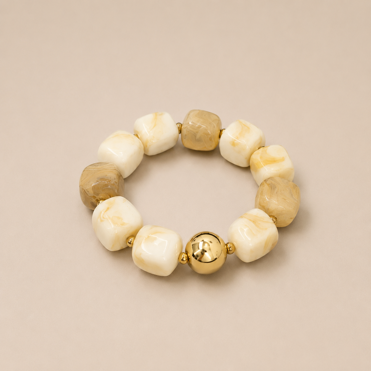 bracelet élastique à perle