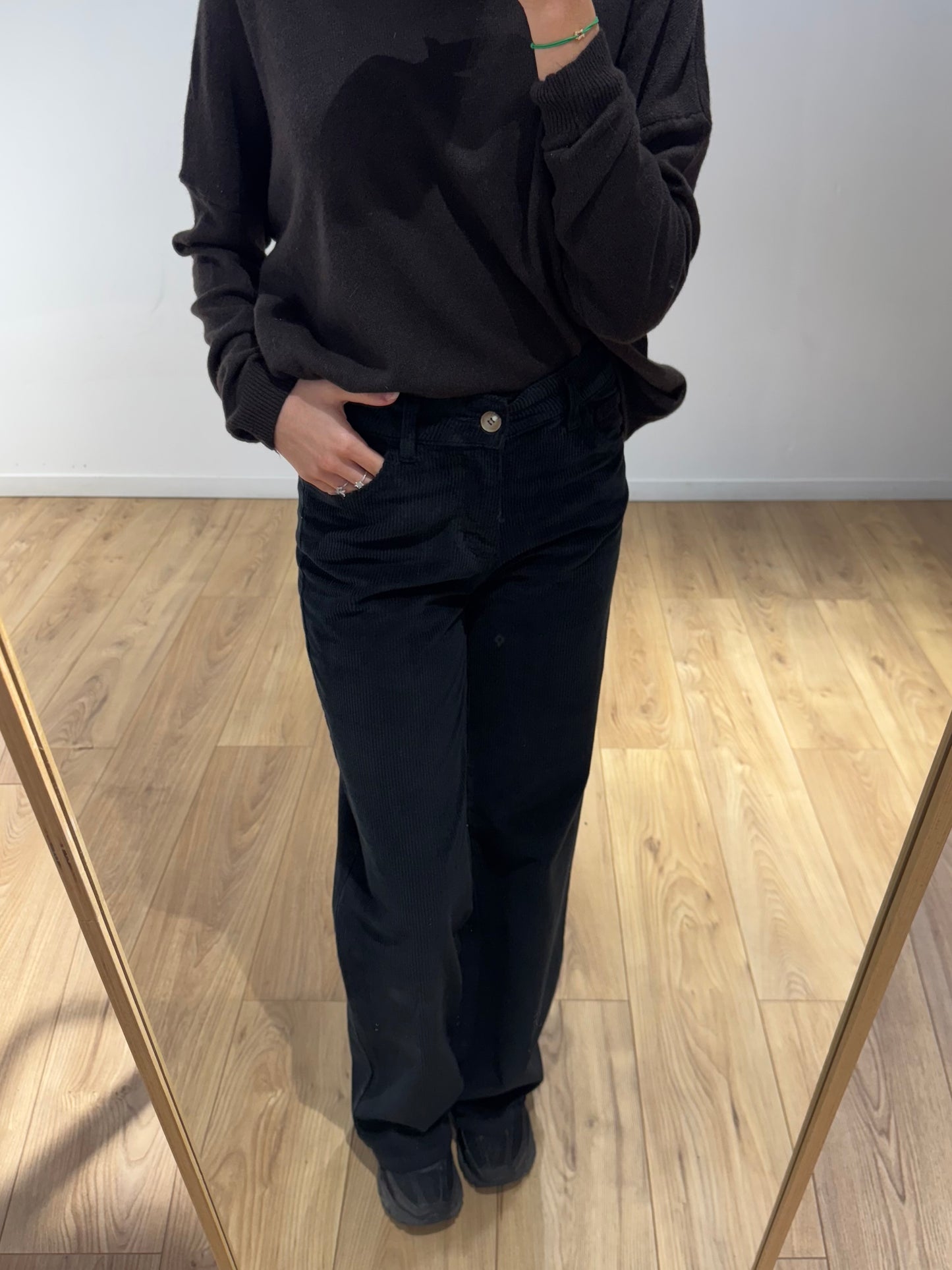 Pantalon Velour Côtelé Droit - 4 Coloris