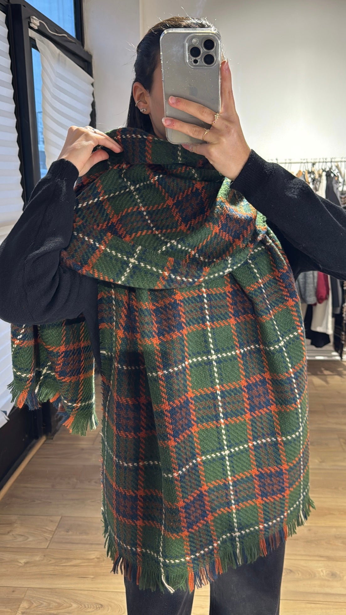 Echarpe XXL multicolore - 2 couleurs