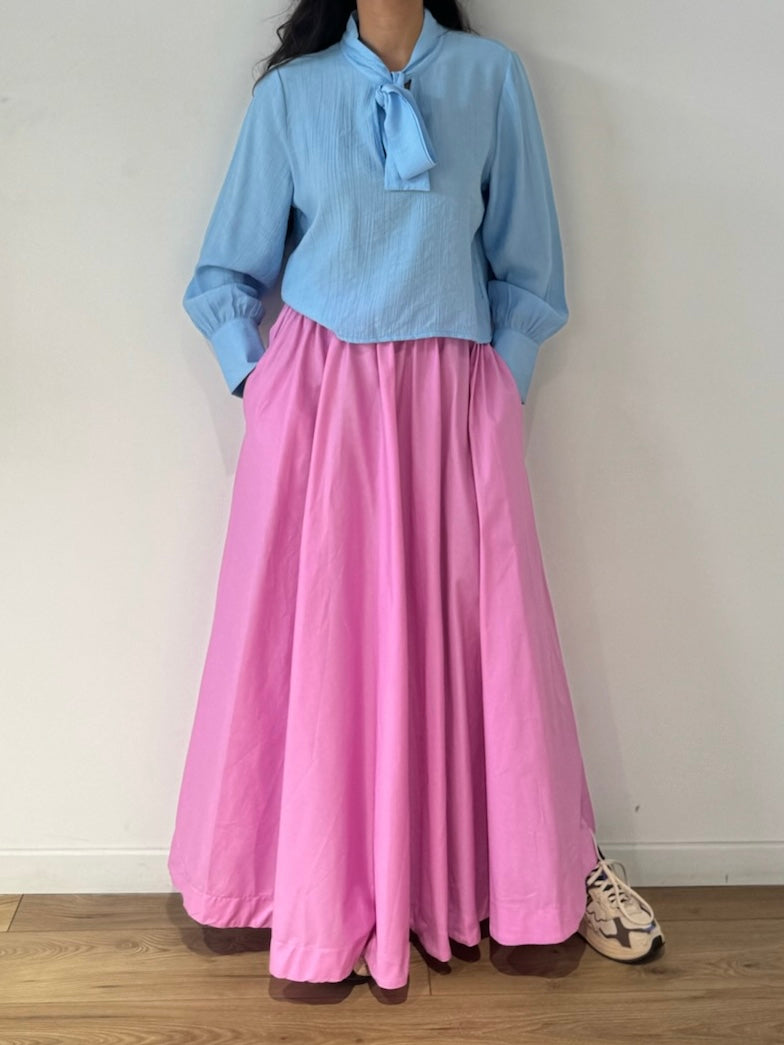 Jupe longue en 100% coton - 5 Coloris