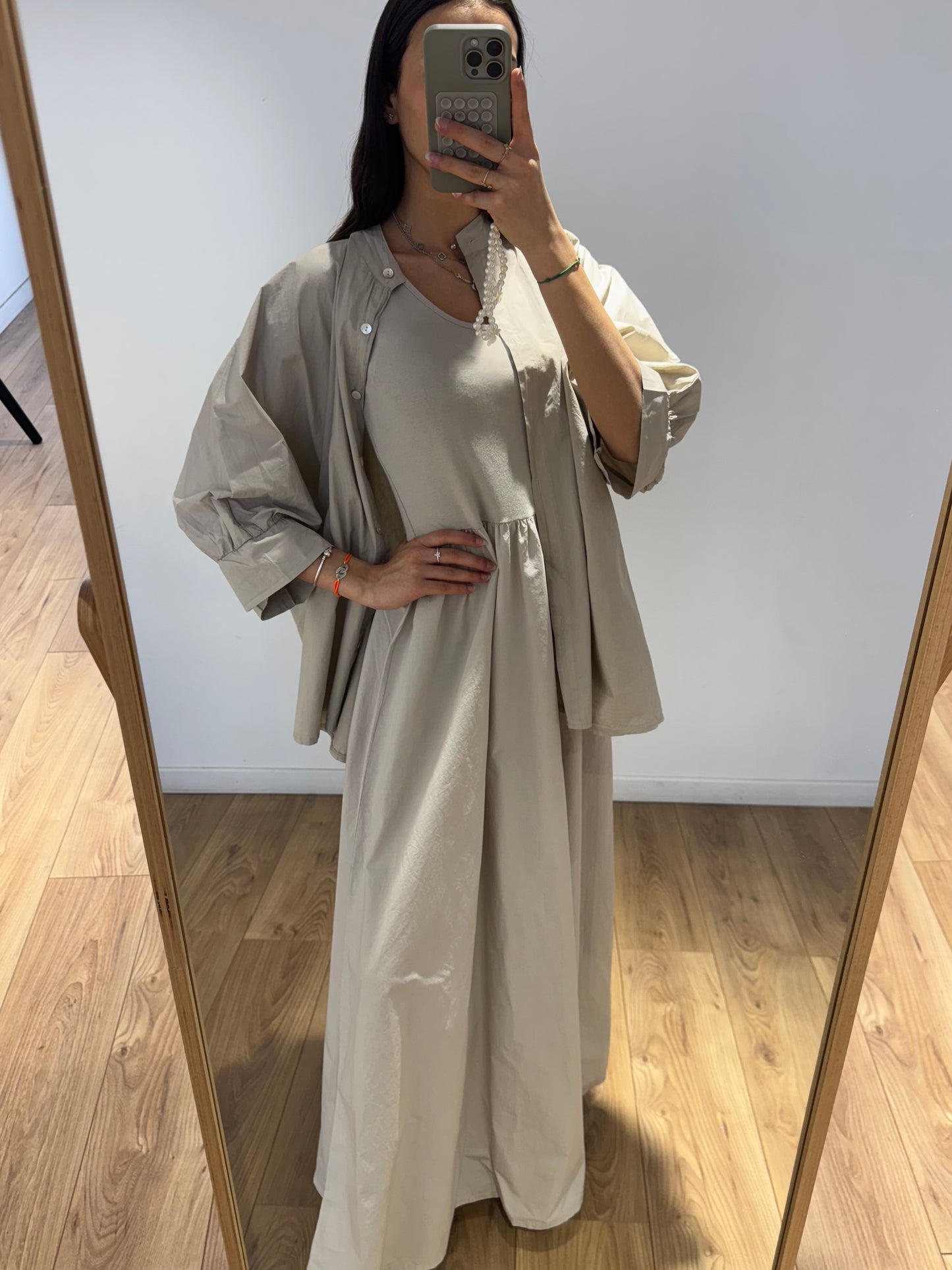 Robe + Chemise 100% coton - 4 Coloris