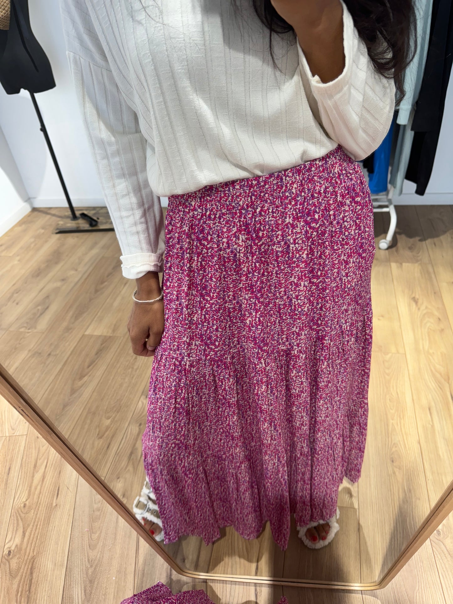 Longue jupe bohem -2 Coloris