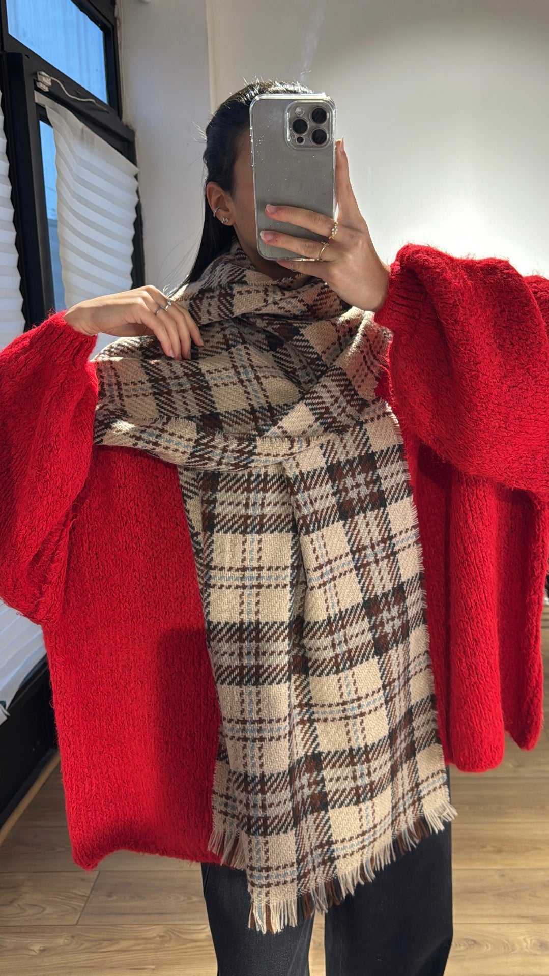 Echarpe XXL multicolore - 2 couleurs