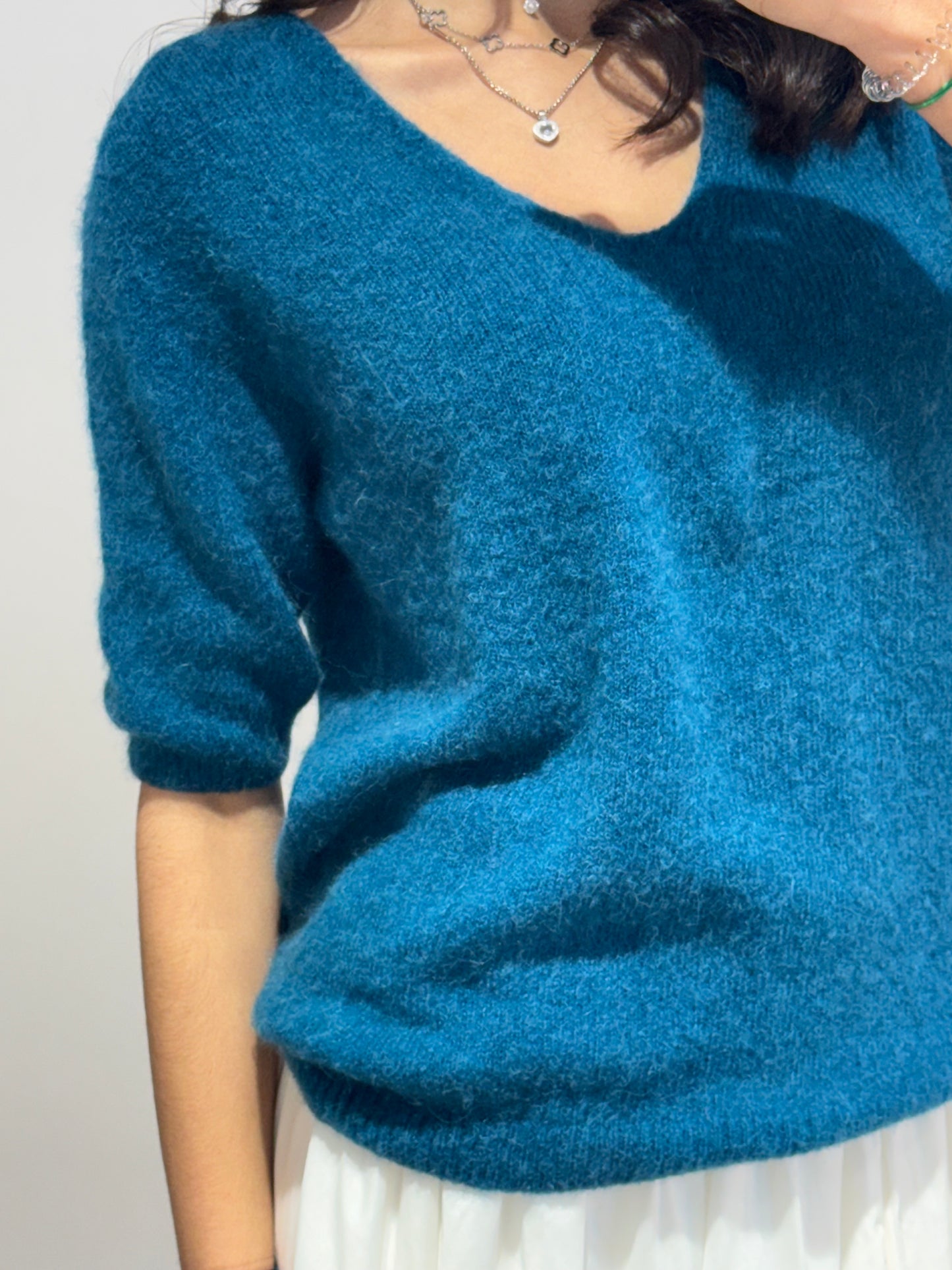 Pull alpaga 3/4 - 7 Coloris
