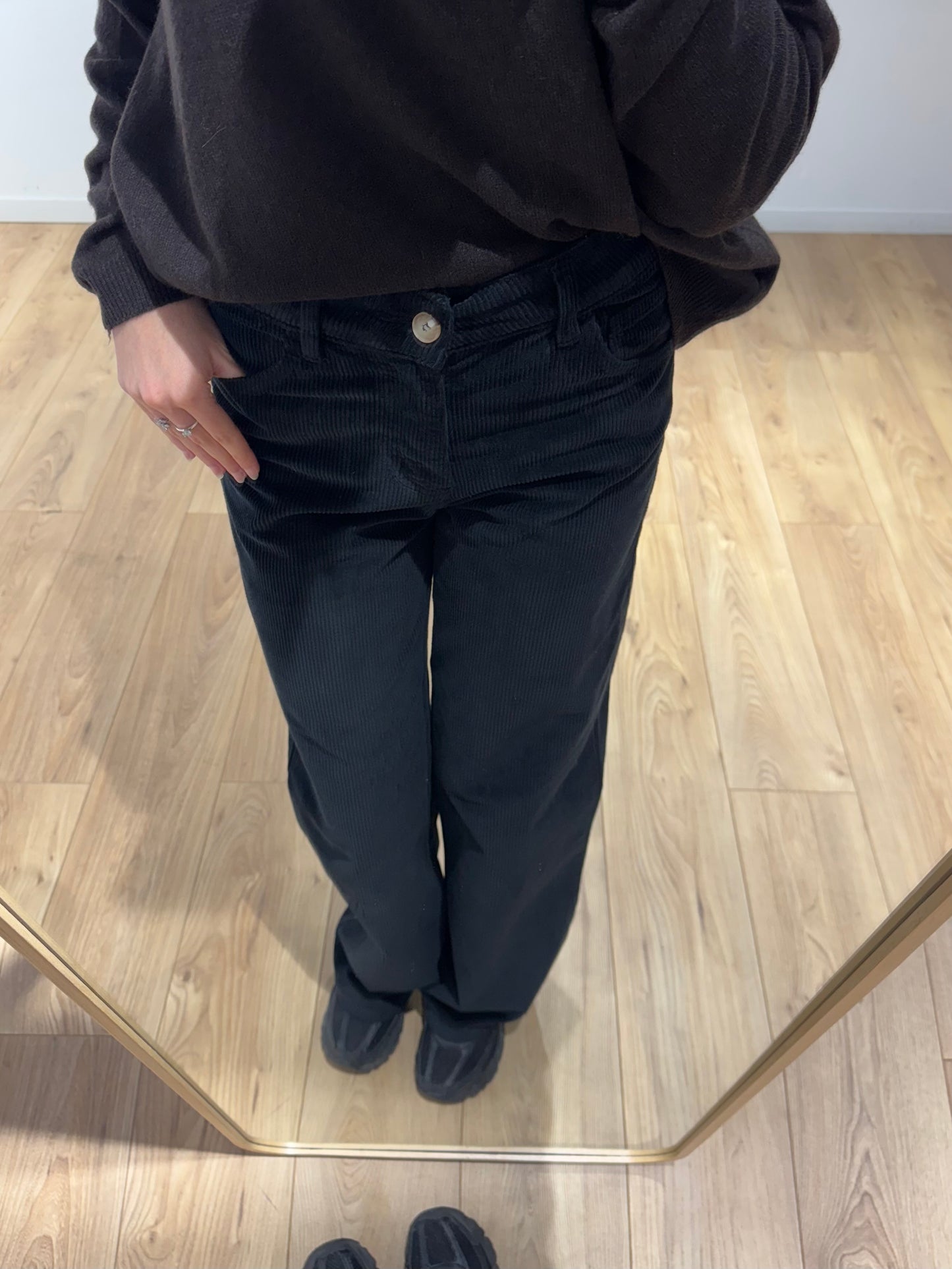 Pantalon Velour Côtelé Droit - 4 Coloris