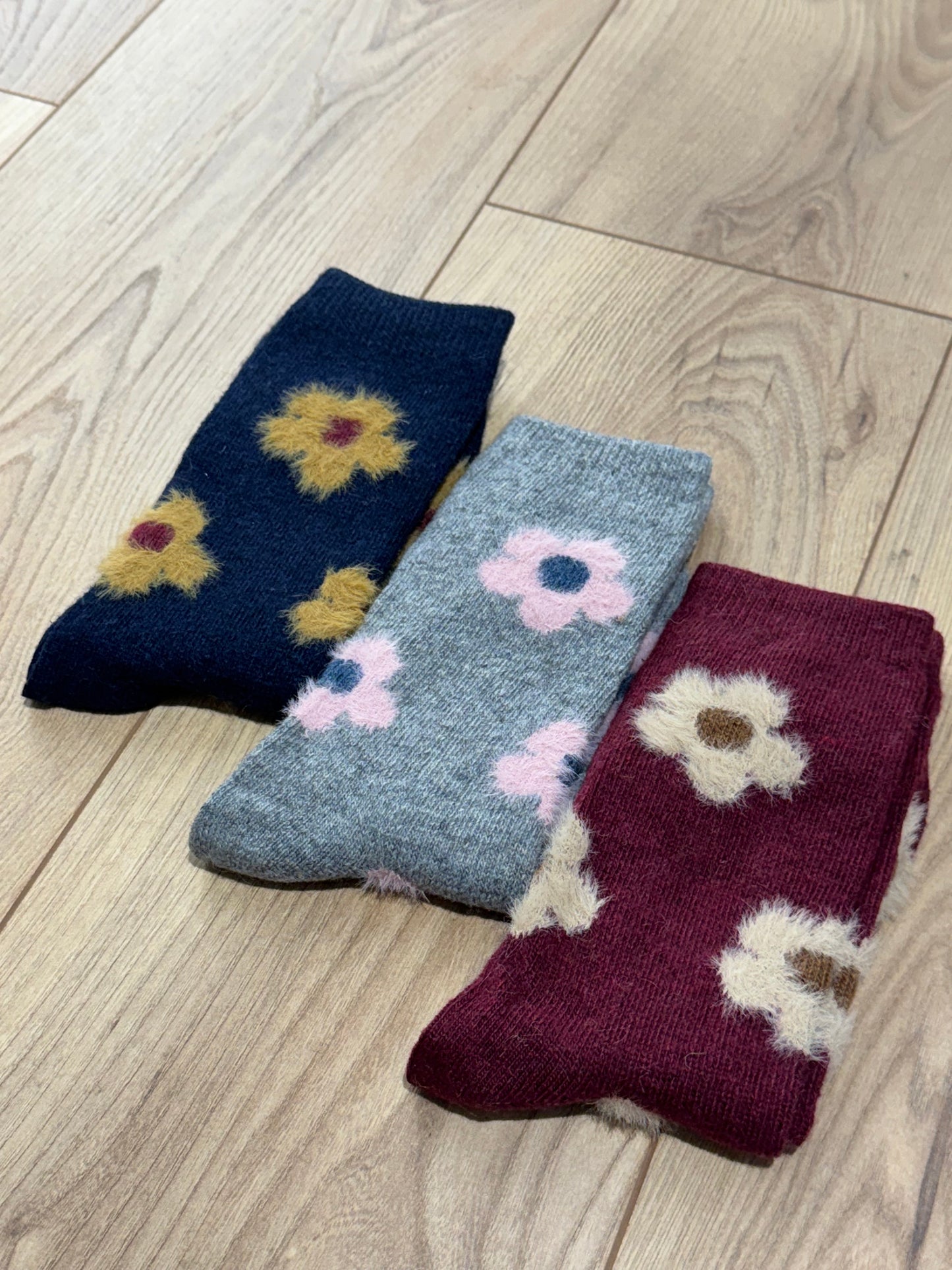 Chaussette à motif Laine et cachemire - 8 Coloris