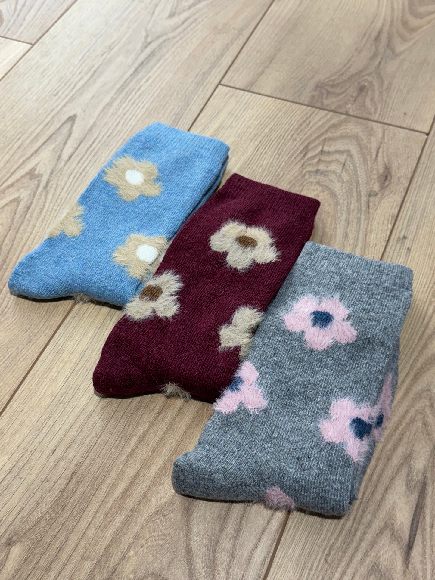Chaussette à motif Laine et cachemire - 8 Coloris