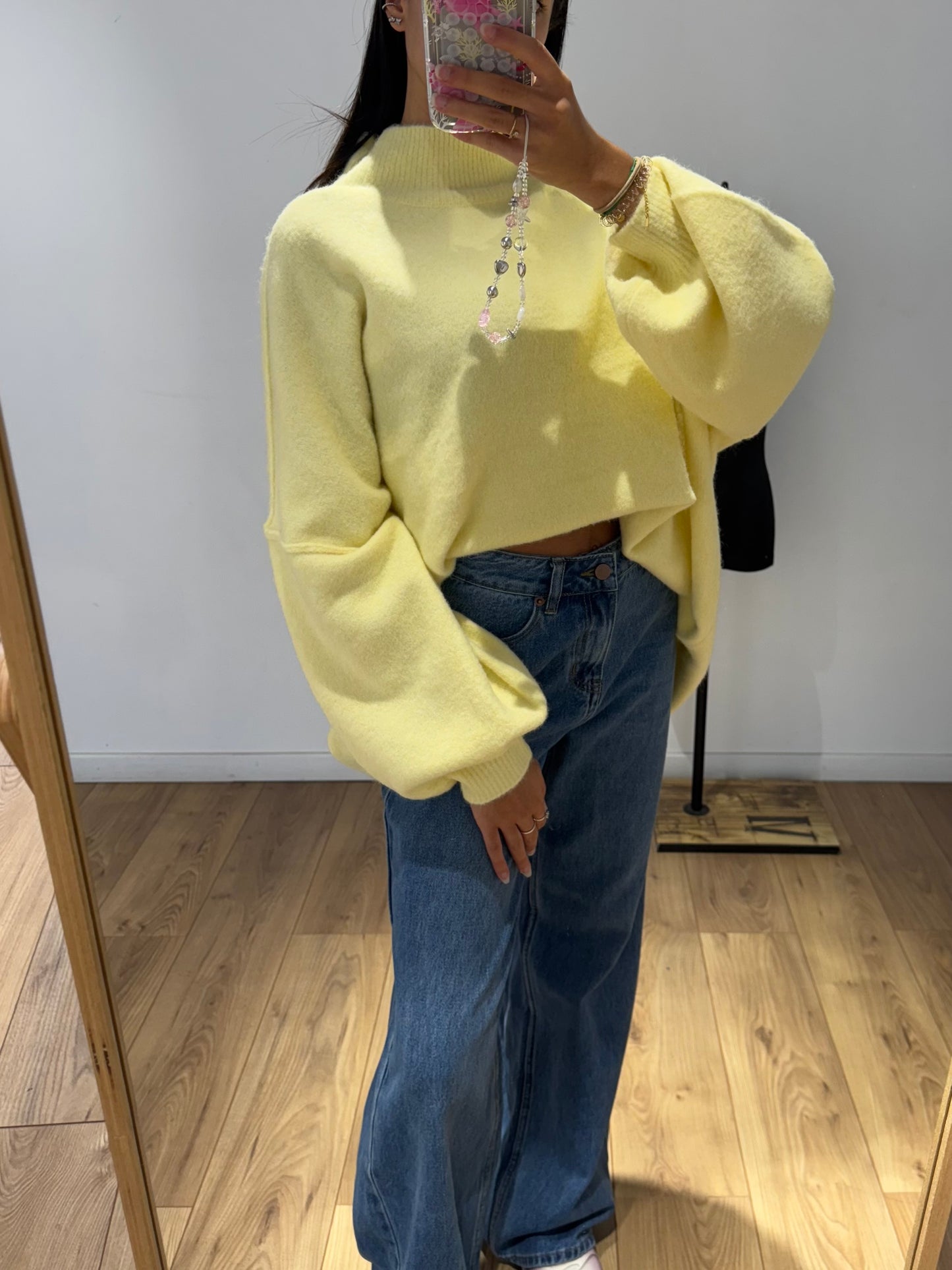 Jean large bleu