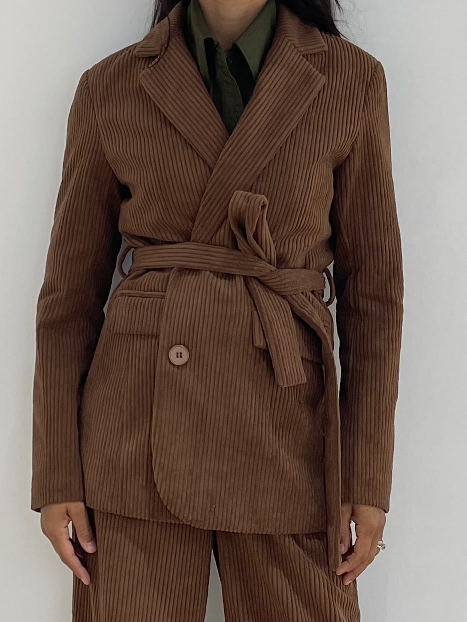 Tenue Complète en Velours Côtelé Brun | KataParis