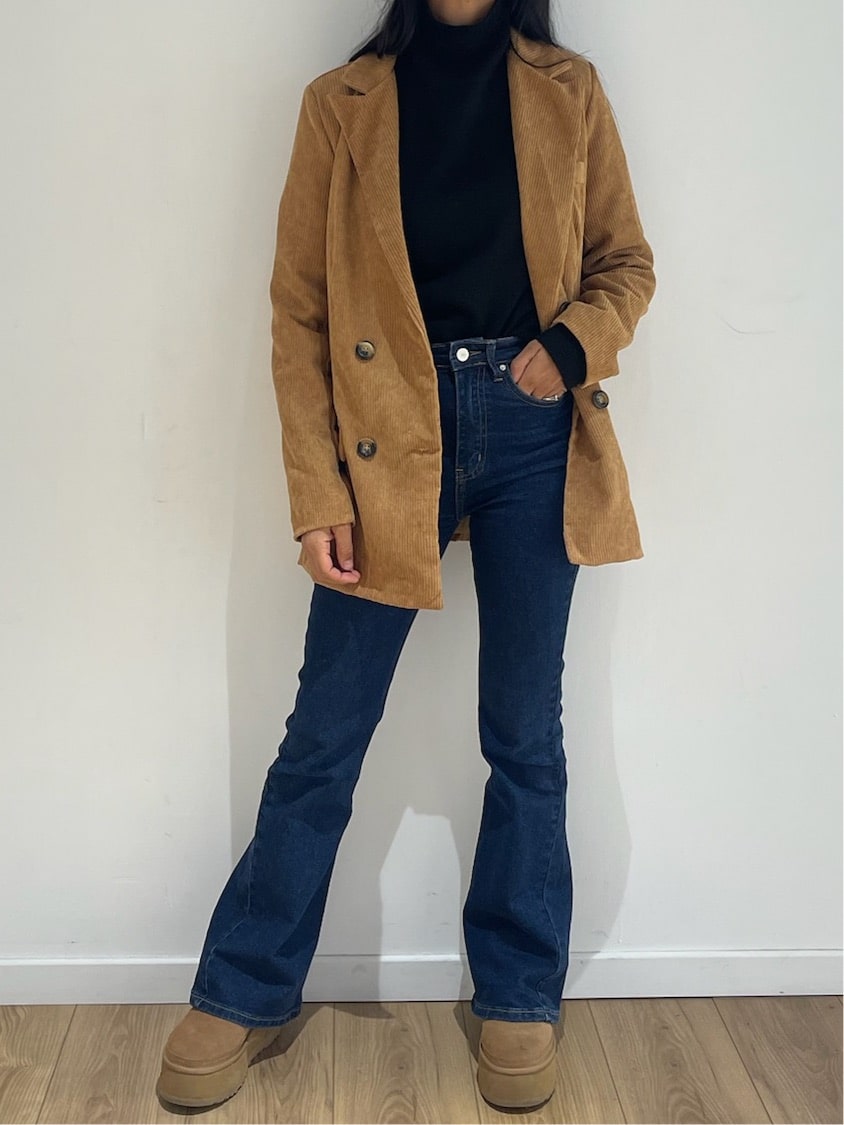 Veste en Velours Côtelé Brun Automne – Achat Immédiat – KATA PARIS