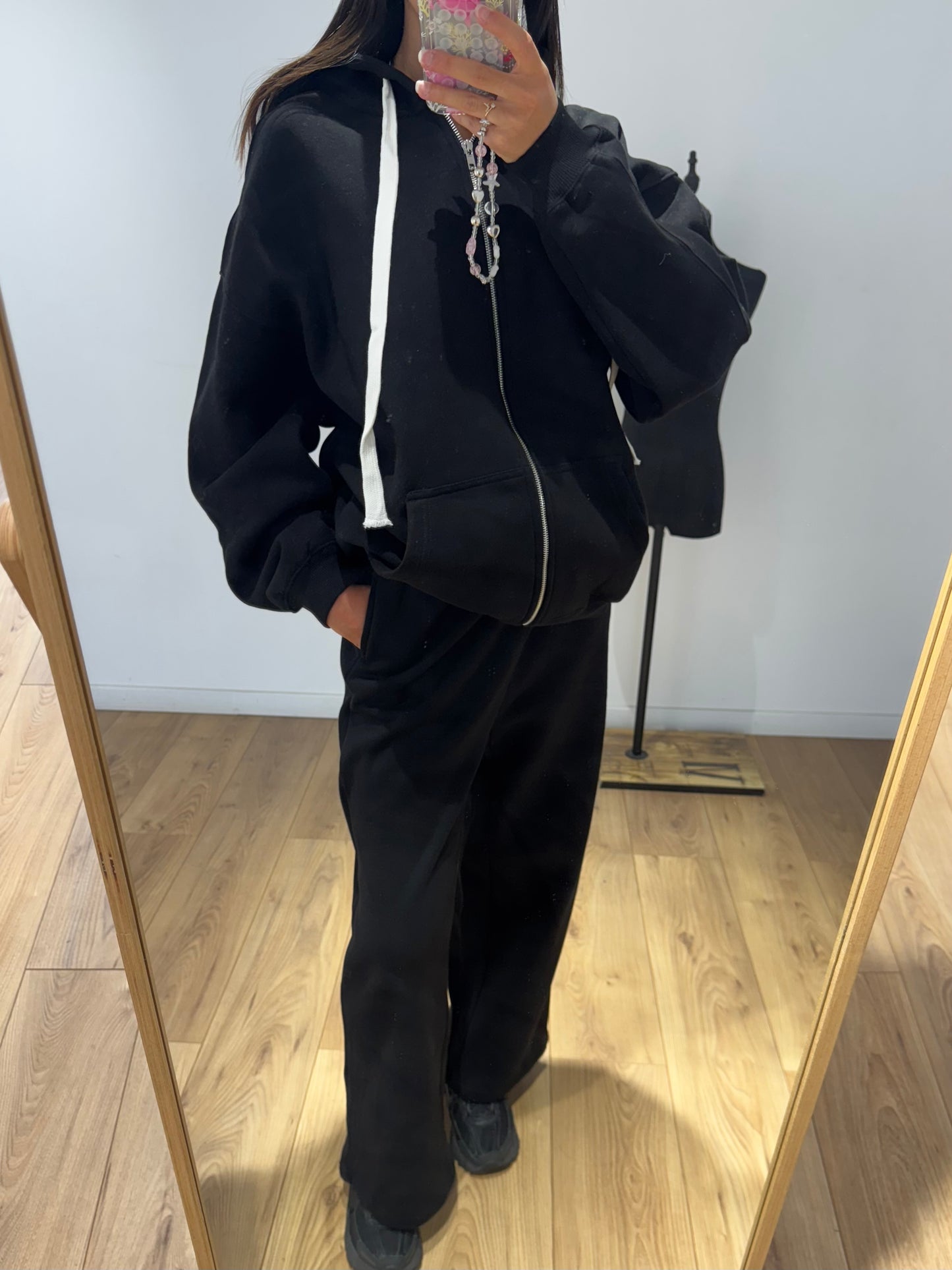Sweat à zip gros cordon