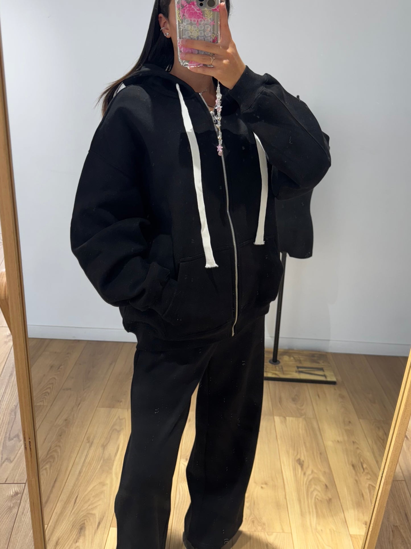 Sweat à zip gros cordon