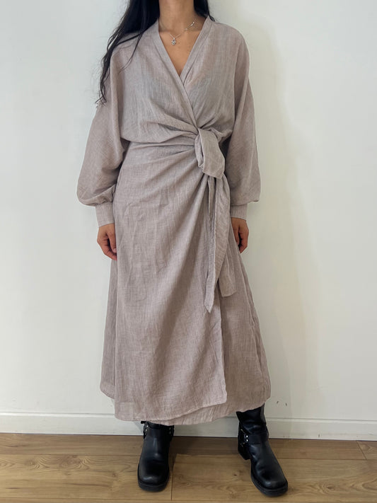 Robe cache cœur fluide