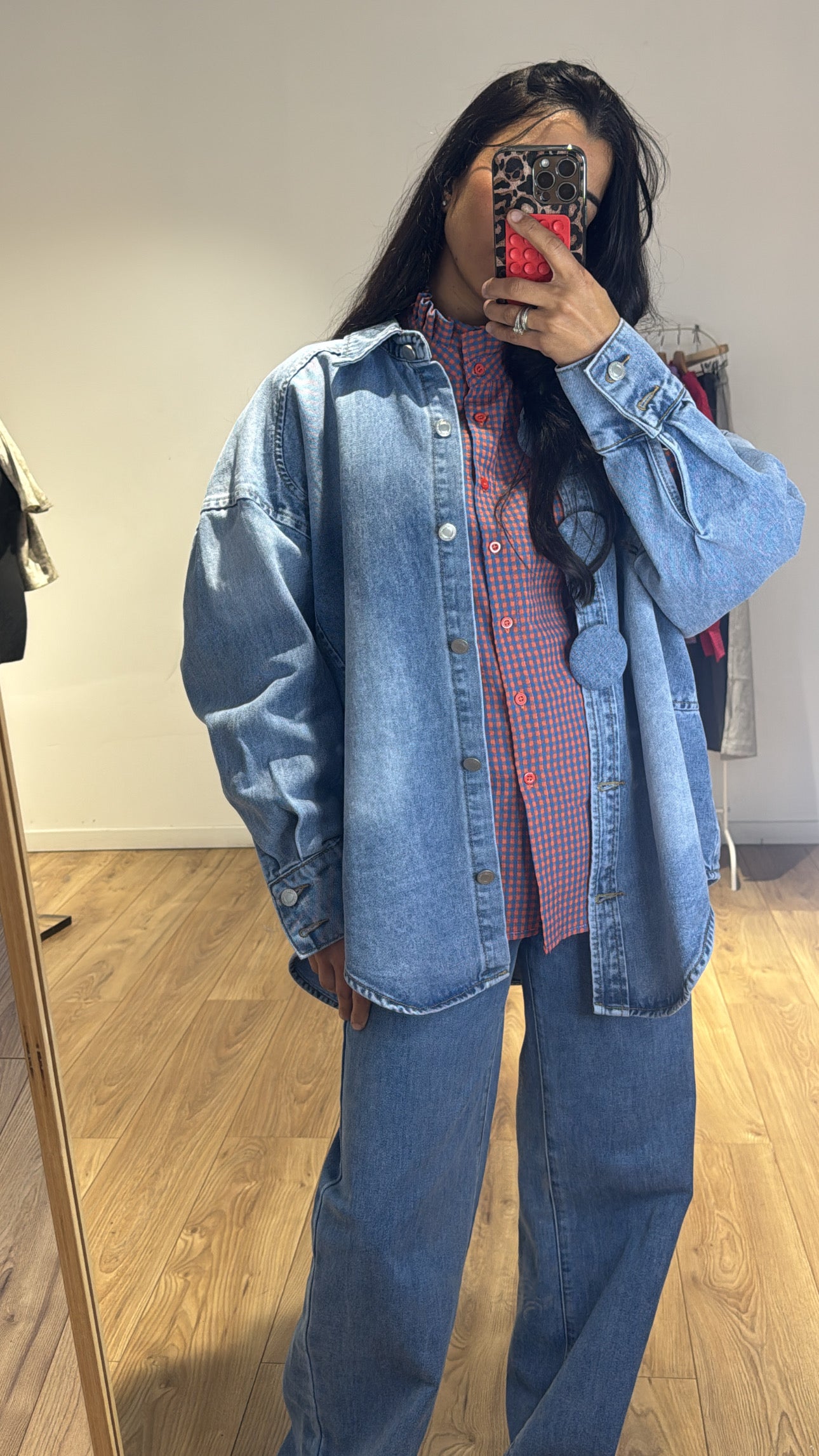 Chemise vichy carreaux col volanté femme champêtre chic Kata Paris