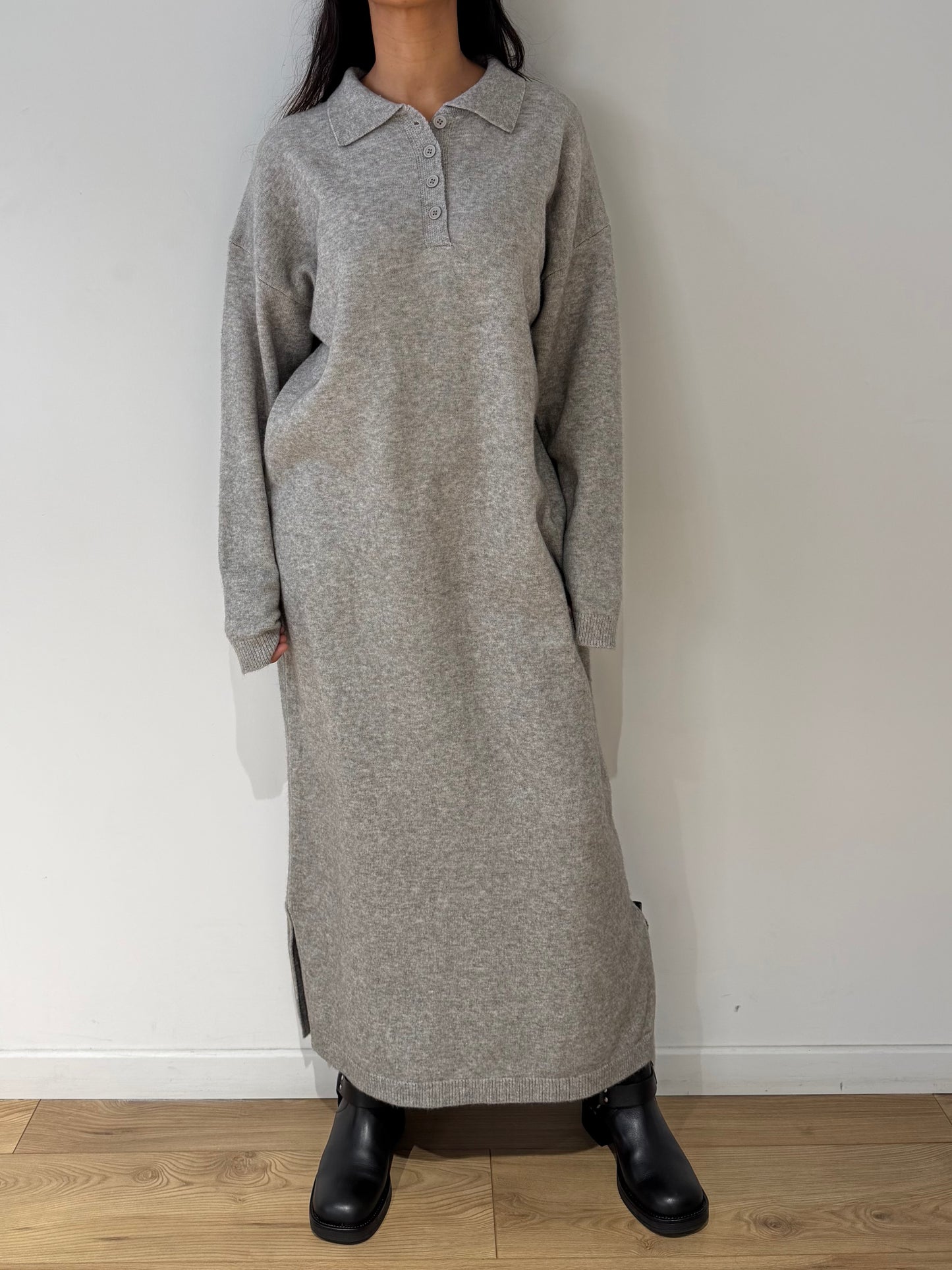 Robe Longue Col Polo