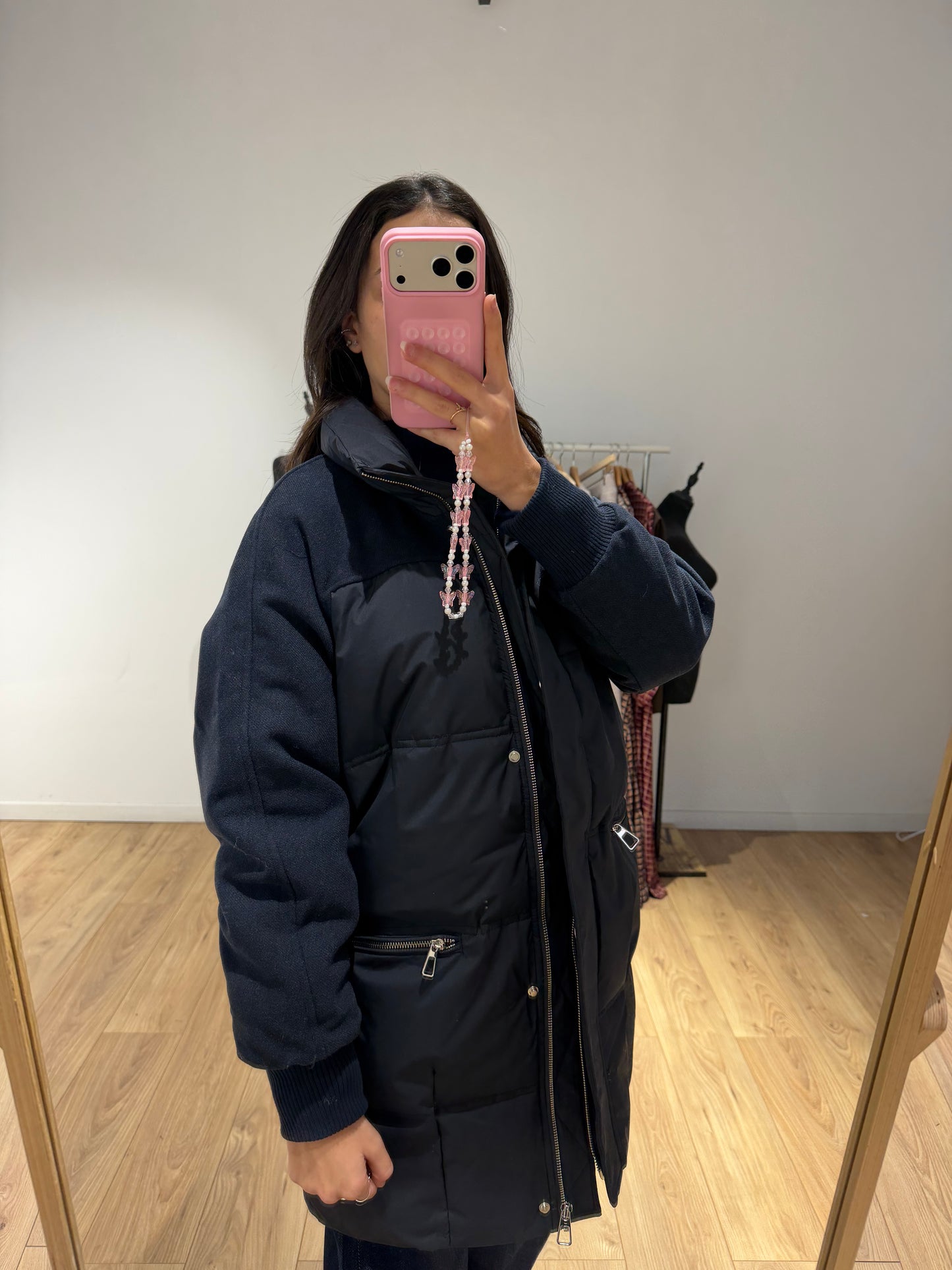 Doudoune bi matière