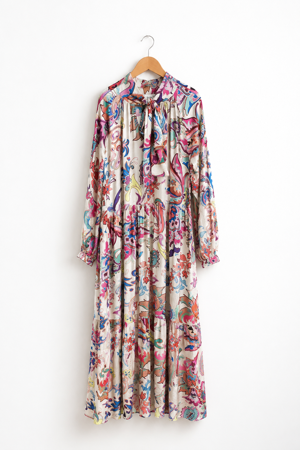 Robe Longue Fluide Imprimée Fleurie