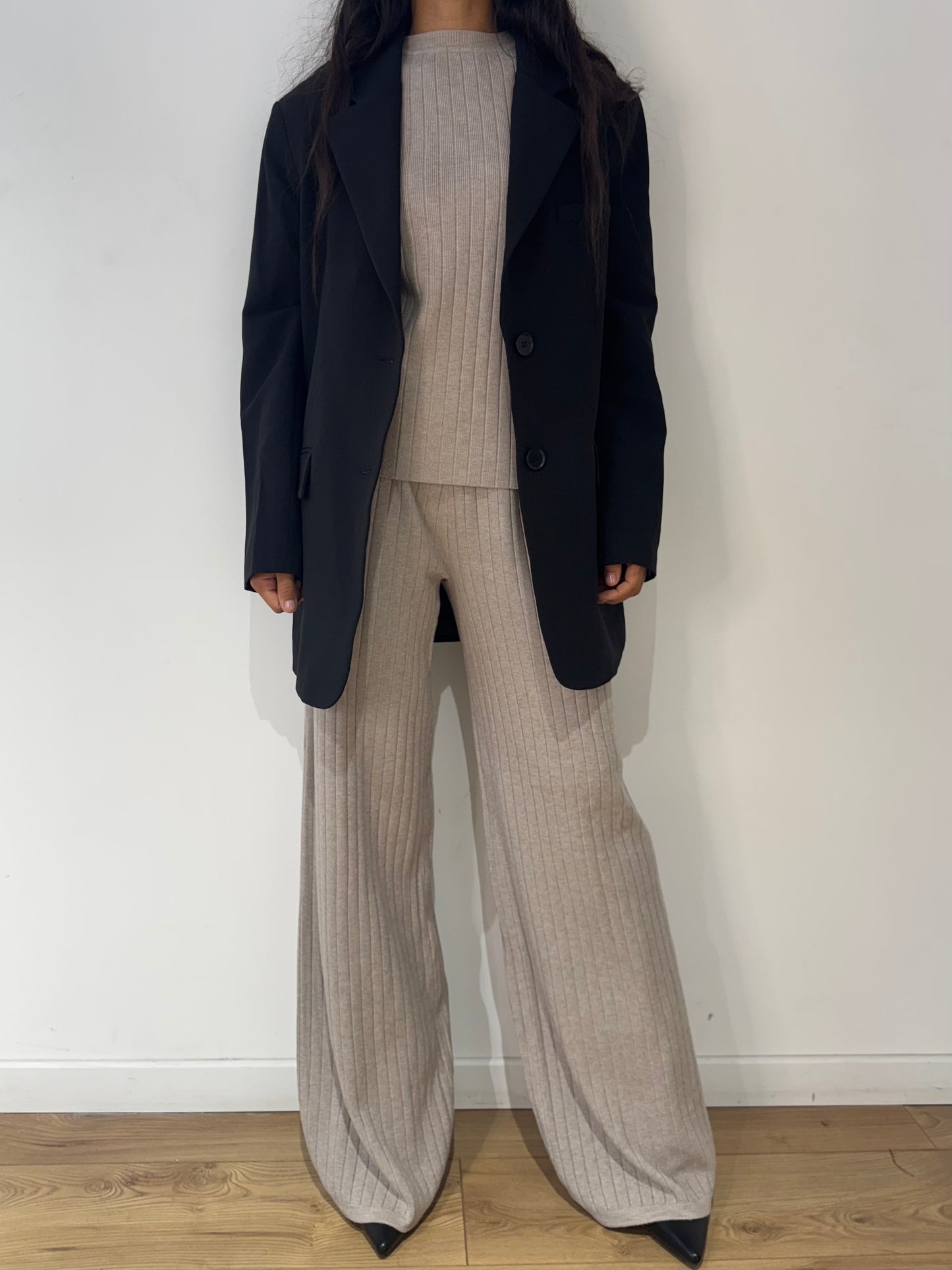 Ensemble en Maille Côtelé