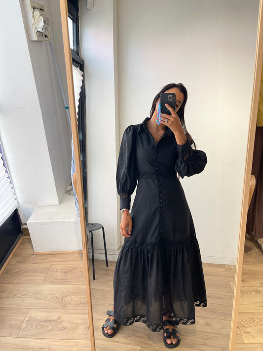 Robe dentelle 100% coton - 2 Coloris