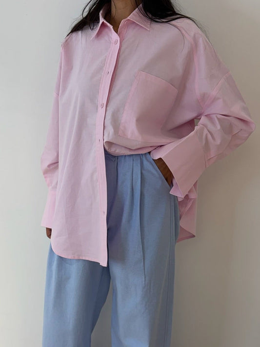 Pantalon large bleu ciel
