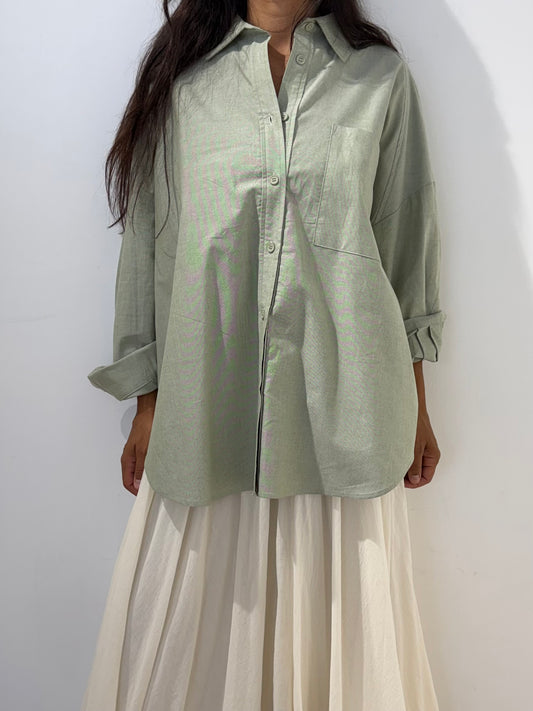 Chemise longue manches - 3 Coloris