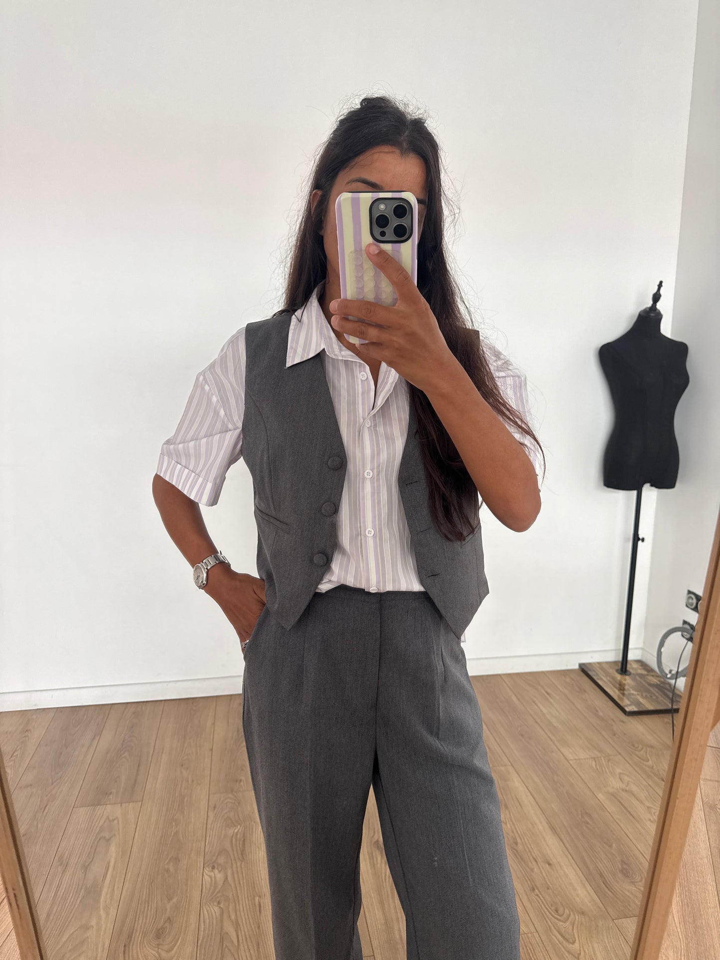 Ensemble Veste sans manche-2 Coloris