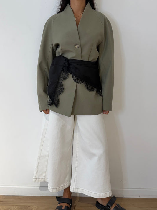 Bermuda Jean Femme 7/8 Oversize Taille Haute – Coupe Large