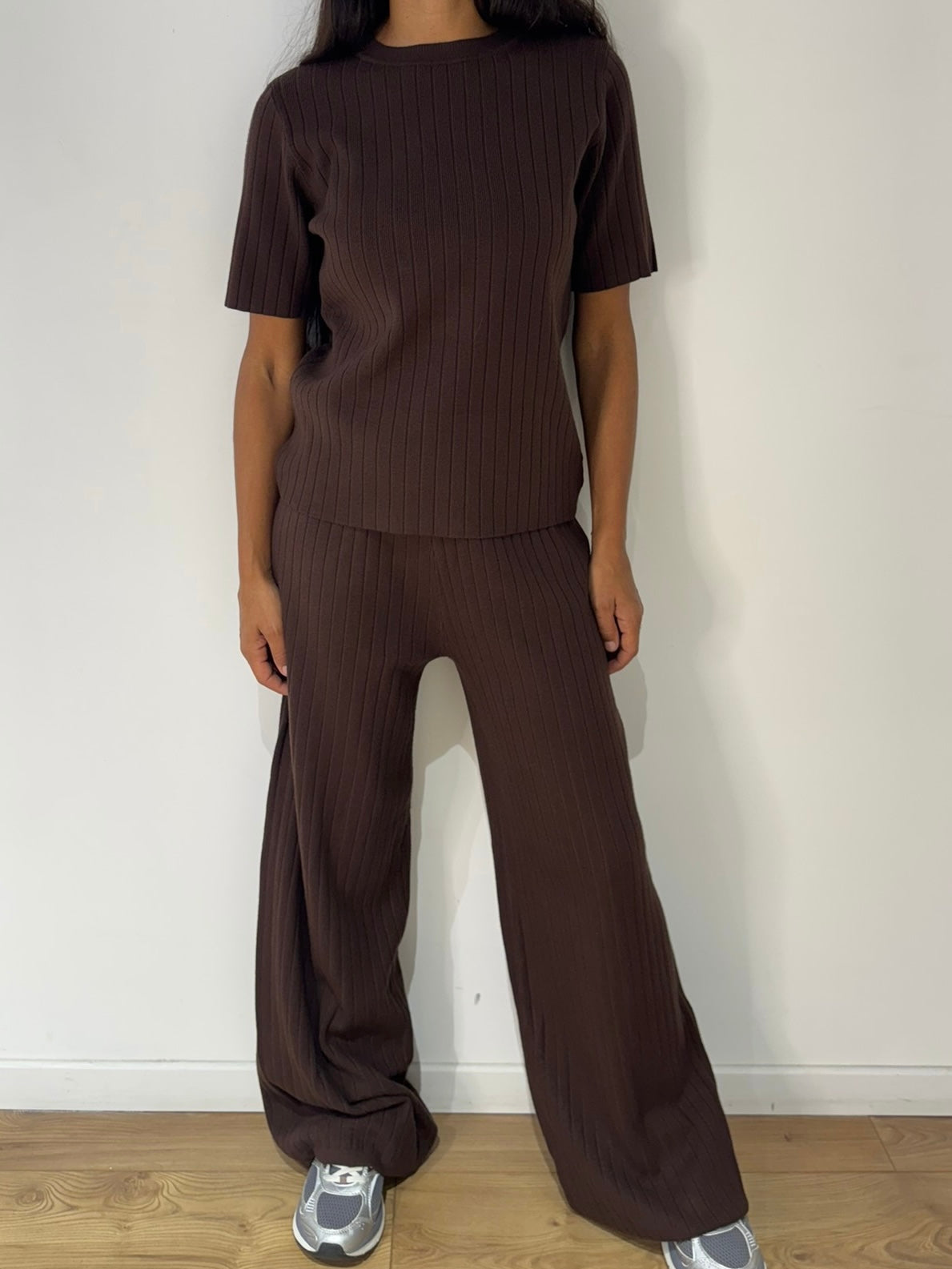 Ensemble en Maille Côtelé