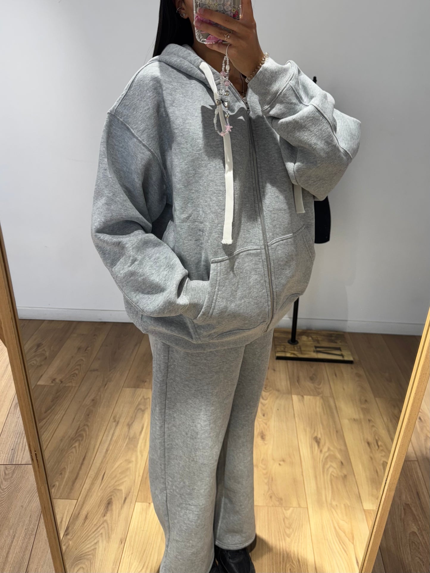 Sweat à zip gros cordon