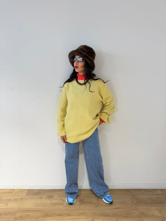 Pull cosy en laine mélangé