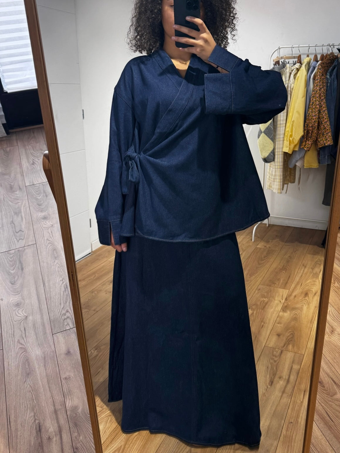 Ensemble kimono en jean 100% coton