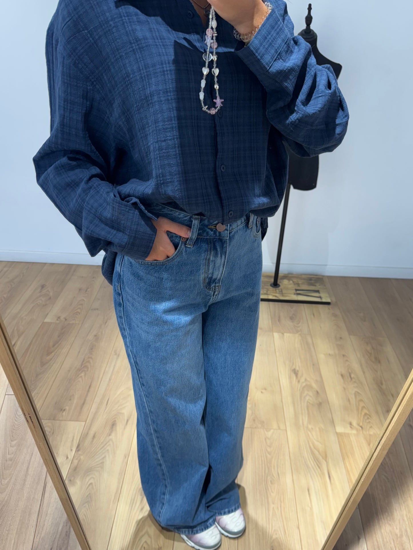 Chemise à carreaux en 100% Coton