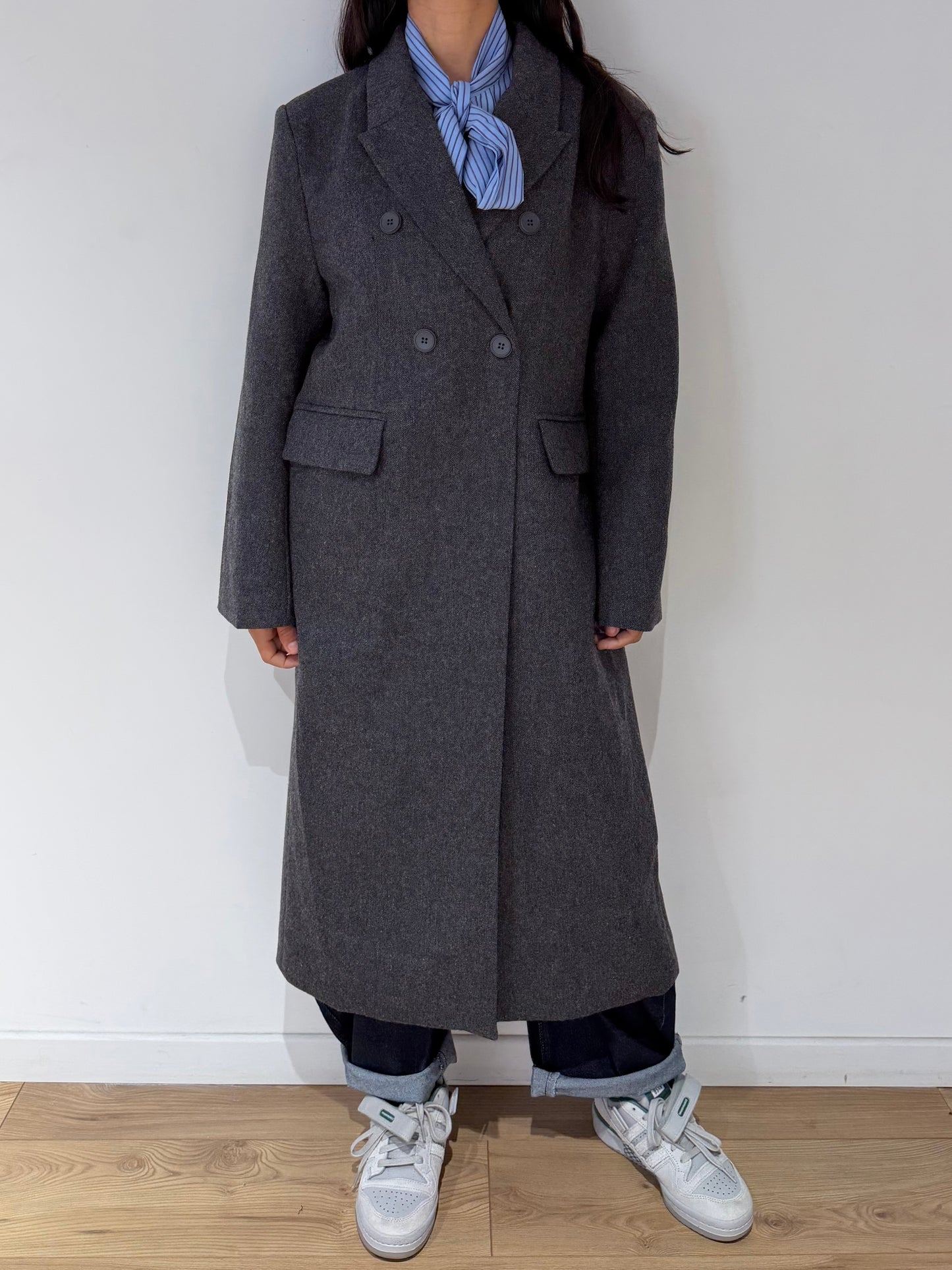 Manteau chiné en Laine