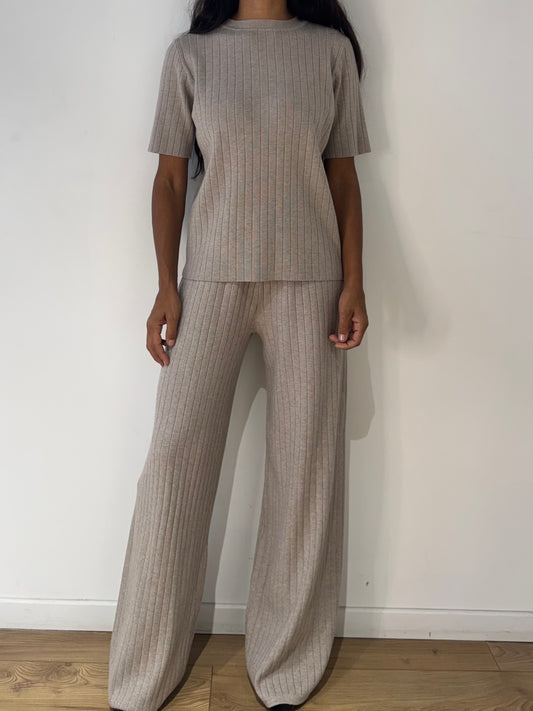 Ensemble en Maille Côtelé