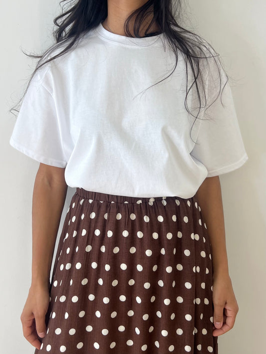 T-shirt Coupe Oversize – Col Rond & Manches Courtes