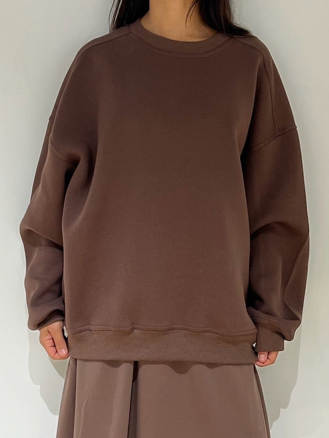 Sweat 100% coton femme oversize confortable avion bordeaux gris marron noir Kata Paris