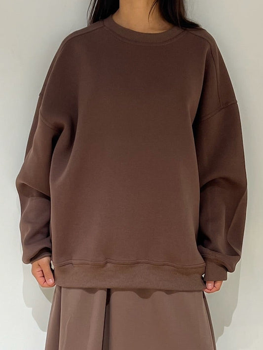 Sweat 100% coton femme oversize confortable avion bordeaux gris marron noir Kata Paris