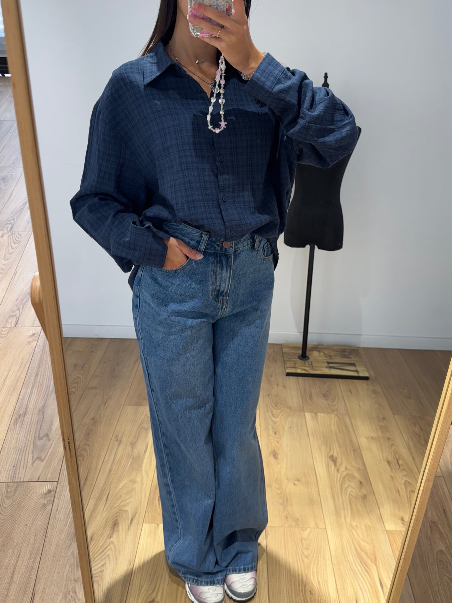Chemise à carreaux en 100% Coton