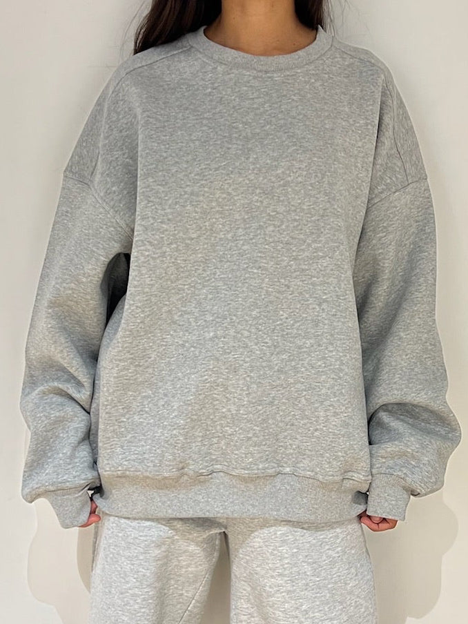Sweat 100% coton femme oversize confortable avion bordeaux gris marron noir Kata Paris