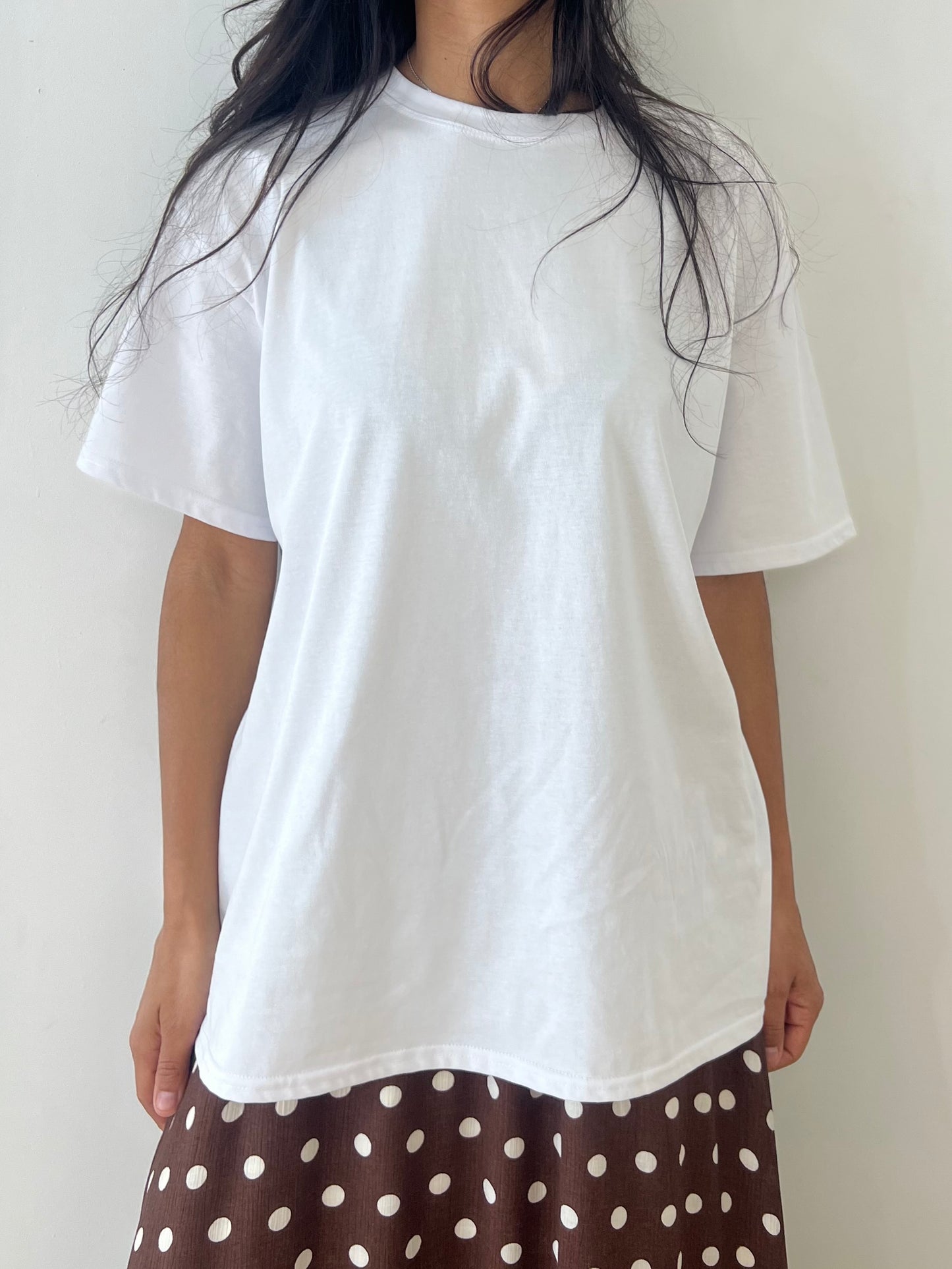T-shirt Coupe Oversize – Col Rond & Manches Courtes
