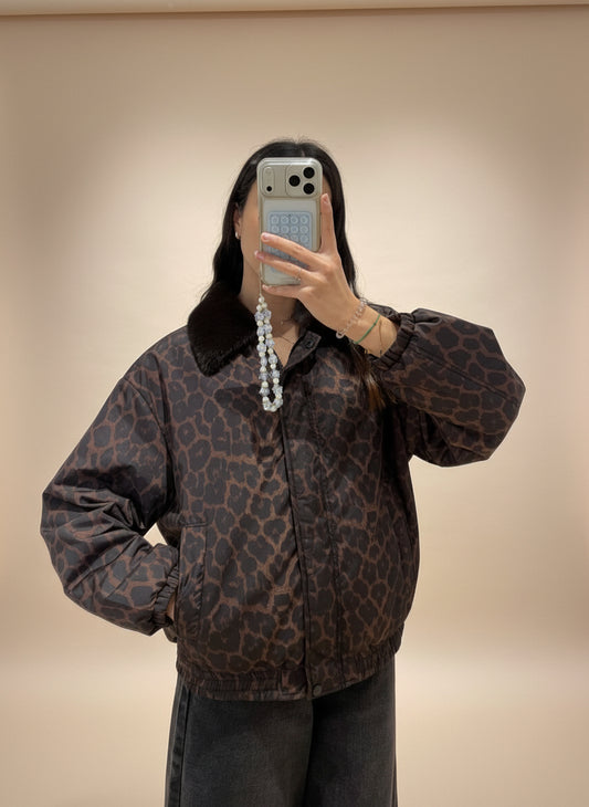 Veste Léopard fourrure