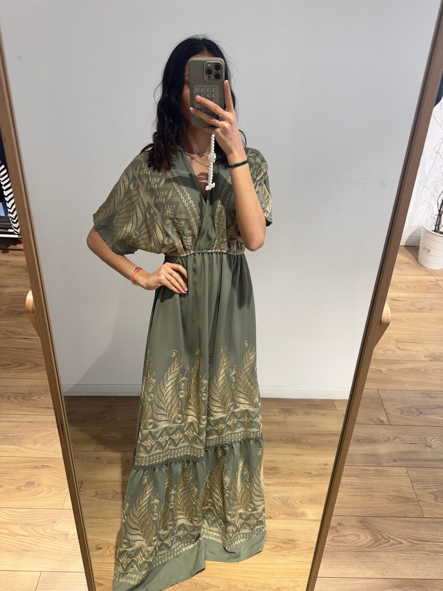 Robe détail doré - 2 Coloris