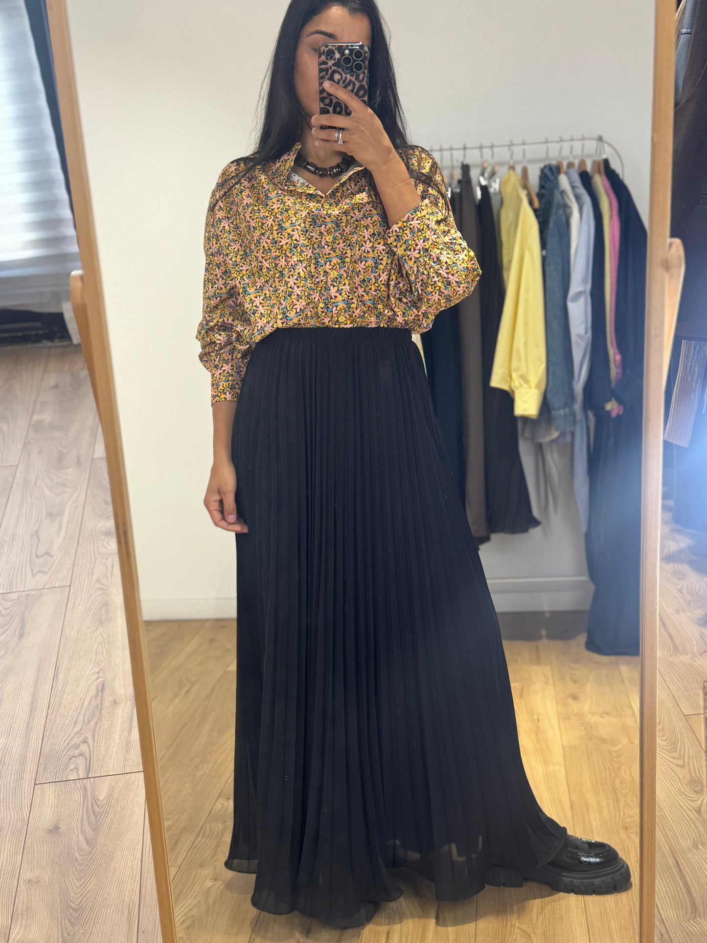 Jupe plissé bohème